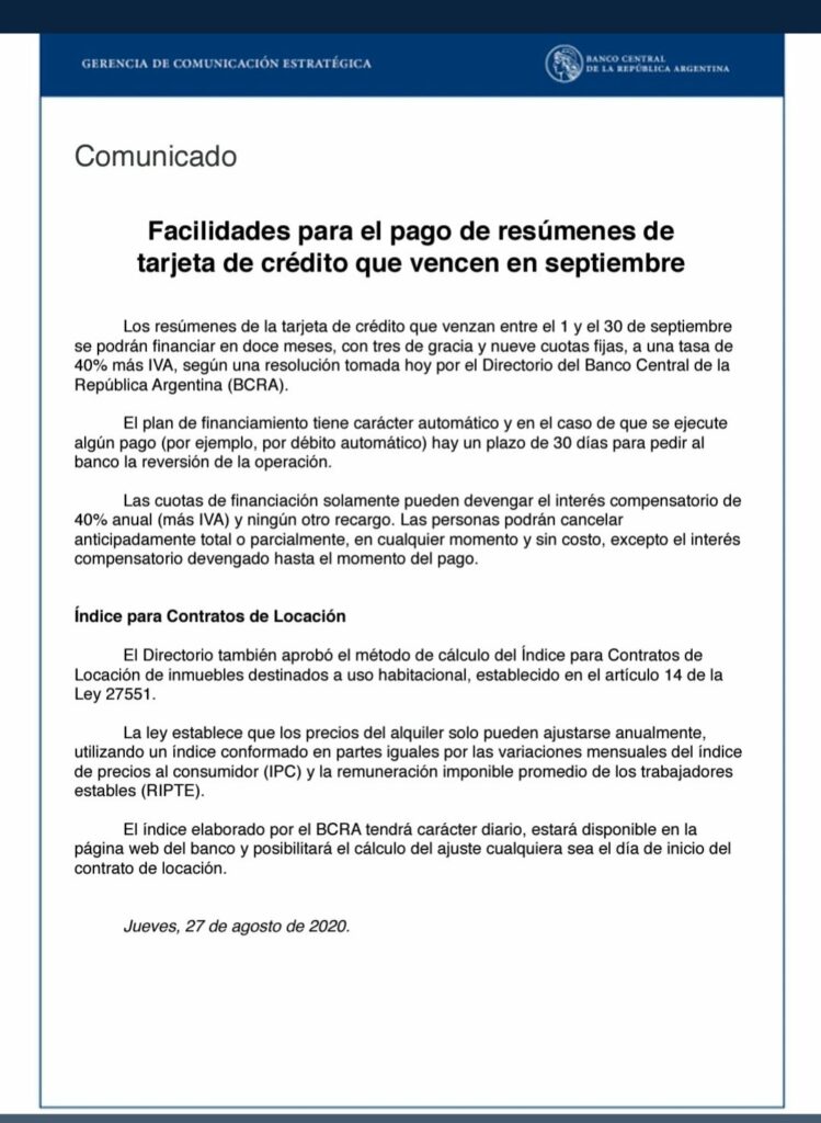 refinanciacion-de-tarjetas-de-credito-nota-al-presidente-del-bcra
